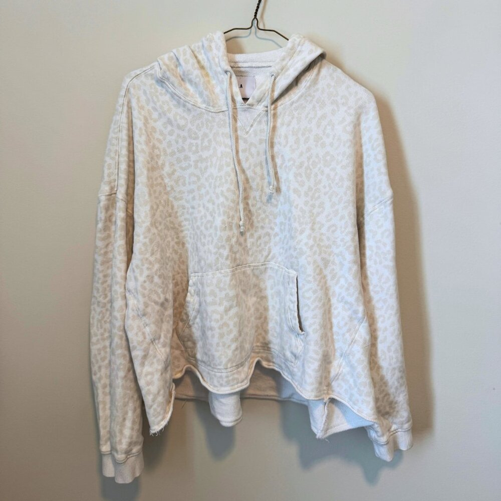 PISTOLA White Cheetah Hoodie | Size Medium